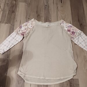 Cato Cream Textured Knit Top